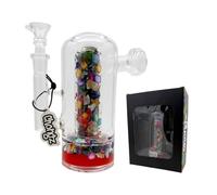 Chongz Sweetie 20cm Glass Bong - Candy Chamber Water Pipe, Premium Borosilicate Glass