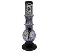 CHONGZ Terrible Human Acrylic Bong Plastic Waterpipe Pipe 30cm (Grey)