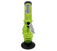 CHONGZ Three Rings Acrylic Bong Plastic Waterpipe Pipe 30cm (Lime Green)