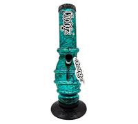CHONGZ Three Rings Acrylic Bong Plastic Waterpipe Pipe 30cm (Turquiose)