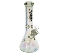 Chongz "TLC" 30cm Glass Ice Beaker Shaped Bong (GCH152) (Clear Rainbow)