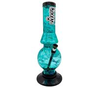 CHONGZ Why Acrylic Bong Plastic Waterpipe Pipe, Ice Spikes 30cm (Orange)