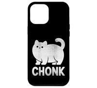 Chonk Cat Funny Meme Design for Fat Cat Lovers White Print Case for iPhone 12 Pro Max