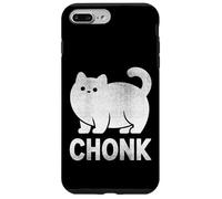 Chonk Cat Funny Meme Design for Fat Cat Lovers White Print Case for iPhone 7 Plus/8 Plus