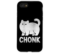Chonk Cat Funny Meme Design for Fat Cat Lovers White Print Case for iPhone SE (2020) / 7/8
