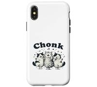 Chonk Cats Dancing Funny Feline Meme Case for iPhone X/XS