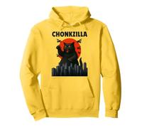 Chonk Oh Lawd, He Comin' ChonkZilla Funny Cat Meme Pullover Hoodie