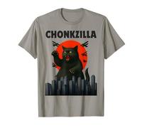 Chonk Oh Lawd, He Comin' ChonkZilla Funny Cat Meme T-Shirt