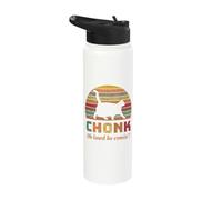 Chonk Scale Cat Meme Chonk Cat Stainless Steel Insulated Water Bottle