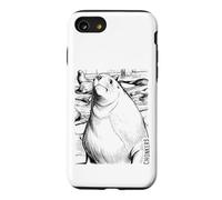 Chonkers The Massive 2000-Pound Sea Lion Ink Sketch Case for iPhone SE (2020) / 7/8