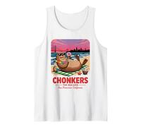 Chonkers The Sea Lion San Francisco California Funny Animal Tank Top
