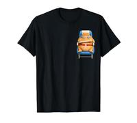 Chonky Cat Airplane Seat Funny Meme Humor Fat Grumpy Pocket Value Graphic T-Shirt, Men, Black, XL