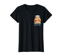 Chonky Cat Airplane Seat Funny Meme Humor Fat Grumpy Pocket Value Graphic T-Shirt, Women, Black, XL