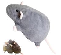 Chonky Rat Plush, Soft Chubby Rat Plush Cushion, Ultra-Soft Huggable Plush Pillow for Sofa, Bed & Home Décor, Cozy Decorative Plush Gift for Adults (Gray, 90CM/35.4IN)