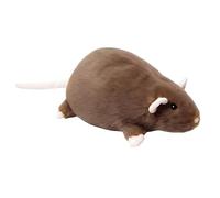 Chonky Rat Plush, Soft Stuffed Fat Rat Toy, 40/55/90cm Cute Chubby Mouse Plush for Adults, Cozy Huggable Animal Pillow, Huggable Cozy Animal Cushion for Bed Sofa Office, Home Decor & Gift-Brown 55cm