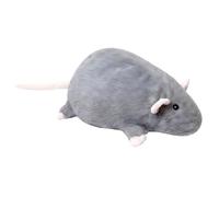 Chonky Rat Plush, Soft Stuffed Fat Rat Toy, 40/55/90cm Cute Chubby Mouse Plush for Adults, Cozy Huggable Animal Pillow, Huggable Cozy Animal Cushion for Bed Sofa Office, Home Decor & Gift-Grey 40cm
