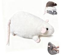 Chonky Rat Plush,Soft Stuffed Fat Rat Toy,Fat Rat Stuffed Animal Plush Giant,Cute Realistic Mouse Round Plush for Cuddling Bed Sofa Home Room Decor