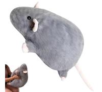 Chonky Rat Plush, Ultra-Soft Chubby Rat Plush Pillow, Cozy Huggable Decorative Cushion for Sofa & Bed, Comfort Plush for Home Décor and Relaxation (Gray, 90 cm/35.4 in)