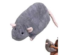 Chonky Rat Plushie - Soft Stuffed Fat Rat Toy, Cute Chubby Mouse Plush for Kids & Adults, Cozy Huggable Animal Pillow, for Home & Office Décor (No Sound) (Gary 50cm)