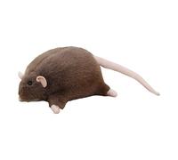 Chonky Rat Plushie, Soft Stuffed Fat Rat Toy, Cute Chubby Mouse Plush for Kids & Adults, Cozy Huggable Animal Pillow, for Home & Office Décor (BROWN*90CM)