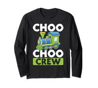 Choo Choo Crew Locomotive Train Boys Long Sleeve T-Shirt