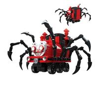 Choo Choo Spider Train Building Set, 262PCS Horror Game Charles Character Model Building Blocks Kit, Collectible Car Toy Gifts for Adults & Teens(792)