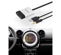 CHOOCL Bluetooth Car Adapter for BMW Mini Cooper/Mini One - USB & AUX Cable Wireless Connection, Bluetooth Transmitter Compatible with iOS/Android (2000B (for 2010-2016 Year Mini))