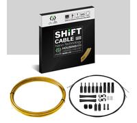 Chooee 2 x Pro Bowden Cable Bicycle Set, Gear Cable Bicycle for Shimano/SRAM Shift Cable Set, Golden