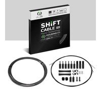 Chooee 2 x Pro Shift Cable Bicycle Set, Shift Cable Bicycle for Shimano/SRAM Shift Cable Set, Black
