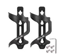 Chooee Bicycle Water Bottle Cage,Aluminum Bike Water Bottle Holder for Road Bikes Mountain Bikes 2-Pack Black