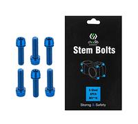 Chooee Bike Stem Bolts 6PCS, M5 x 18mm Stem Bolts Screw For MTB/Mountain Bike/Road Bicycle Blue