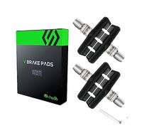 Chooee Bike V-Brake Pads, Bicycle 55mm Brake Blocks Set, 2 Pairs Universal Brake Shoes, Black