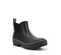 Chooka Women's Everyday Neoprene Waterproof Ankle Rain Boots | Slip-On Chelsea Insulated Rubber Boots for Women, Black, 5 UK