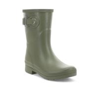 Chooka Women's Waterproof Mid-Height Faux Fur Lined Pull-On Rain Boot | Ladies street style rubber boots, cozy plush interior, built for puddles, comfort insole, styled for every wet rainy day