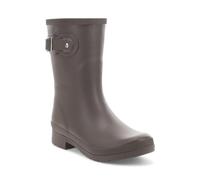 Chooka Women's Waterproof Mid-Height Faux Fur Lined Pull-On Rain Boot | Ladies street style rubber boots, cozy plush interior, built for puddles, comfort insole, styled for every wet rainy day