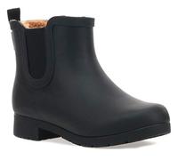 Chooka Women's Waterproof Plush Bootie Chelsea Boot Rain, Black, 7 UK