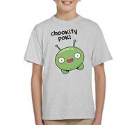 Chookity Pok Mooncake Final Space Kid's T-Shirt Heather Grey