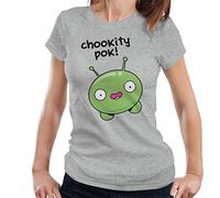 Chookity Pok Mooncake Final Space Women's T-Shirt Heather Grey