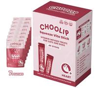 Choolip - Squeeze Vita Stick Leaks for Dogs and Cats - 49 Heart Support Bars with Essential Multivitamins