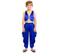 Choomomo Boys Arabian Prince Costume Street Rat Suits Blue 9-10 Years