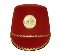 Choomomo British Soldier Costume Accessory Royal Guard Head Accessory British Guard Headgear For Halloween Red One Size