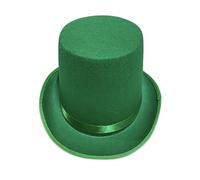 Choomomo Deluxe Black Magician Formal Costume Top Hat Coachman Hat Black Top Hats For Halloween Cosplay Party Green One Size