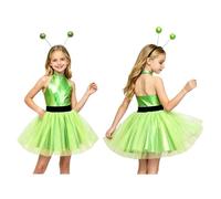 Choomomo Girls Space Themed Outfit Alien 2 Pcs Outfit Robot Green 9-10 Years