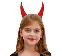 Choomomo Halloween Evil Horn Hair Clips Small Horror Demon Goth Ear Hairpins Hair Barrettes Accessories For Cosplay Red B One Size