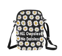 CHOORO Daisy Flower Sling Bag Mental Health Gift Daisy Lover Crossbody Bag Botanical Wildflower Gift, Daisy B