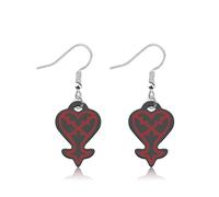 CHOORO Heartless Heart Charm Earrings Cosplay Game Jewelry, Stainless Steel, No Gemstone
