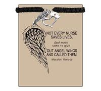 CHOORO Hospice Nurse Gift Hospice Nurse Bracelet Gift Not Every Nurse Saves Lives God Made Some to Give Out Angel Wings, Metal, steel