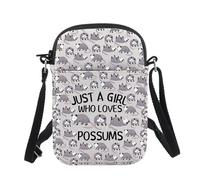 CHOORO Just A Girl Who Loves Possums Crossbody Bag Possums Lover Gifts Opossum Themed Gift, Possums B