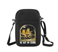 CHOORO LGBTQ Pride Gift Be Gay Do Crime Gay Friend Gift Crossbody Bag LGBT Pride Gifts Gay Rights Shoulder Bag, Do Crime B