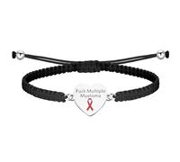 CHOORO Multiple Myeloma Awareness Red Ribbon Gift Multiple Myeloma Bracelet Cancer Warrior Support Gift (Multiple Myeloma br)